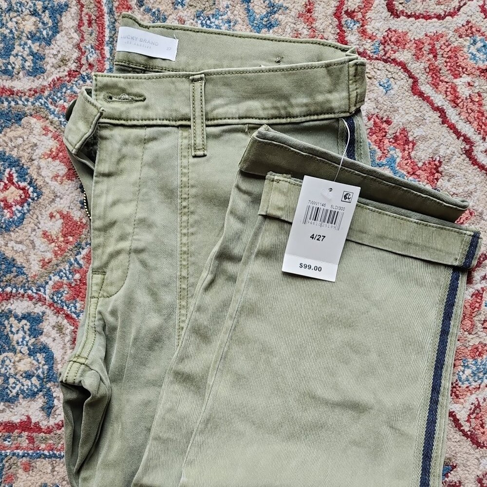 Lucky brand olive pants NWT size 4/27